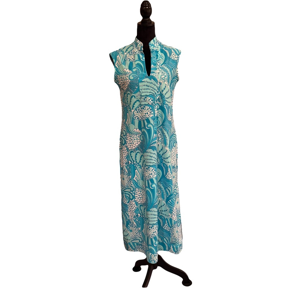 JUDE CONNALLY KRISTEN MAXI DRESS - ENCHANTED SEA AQUA
